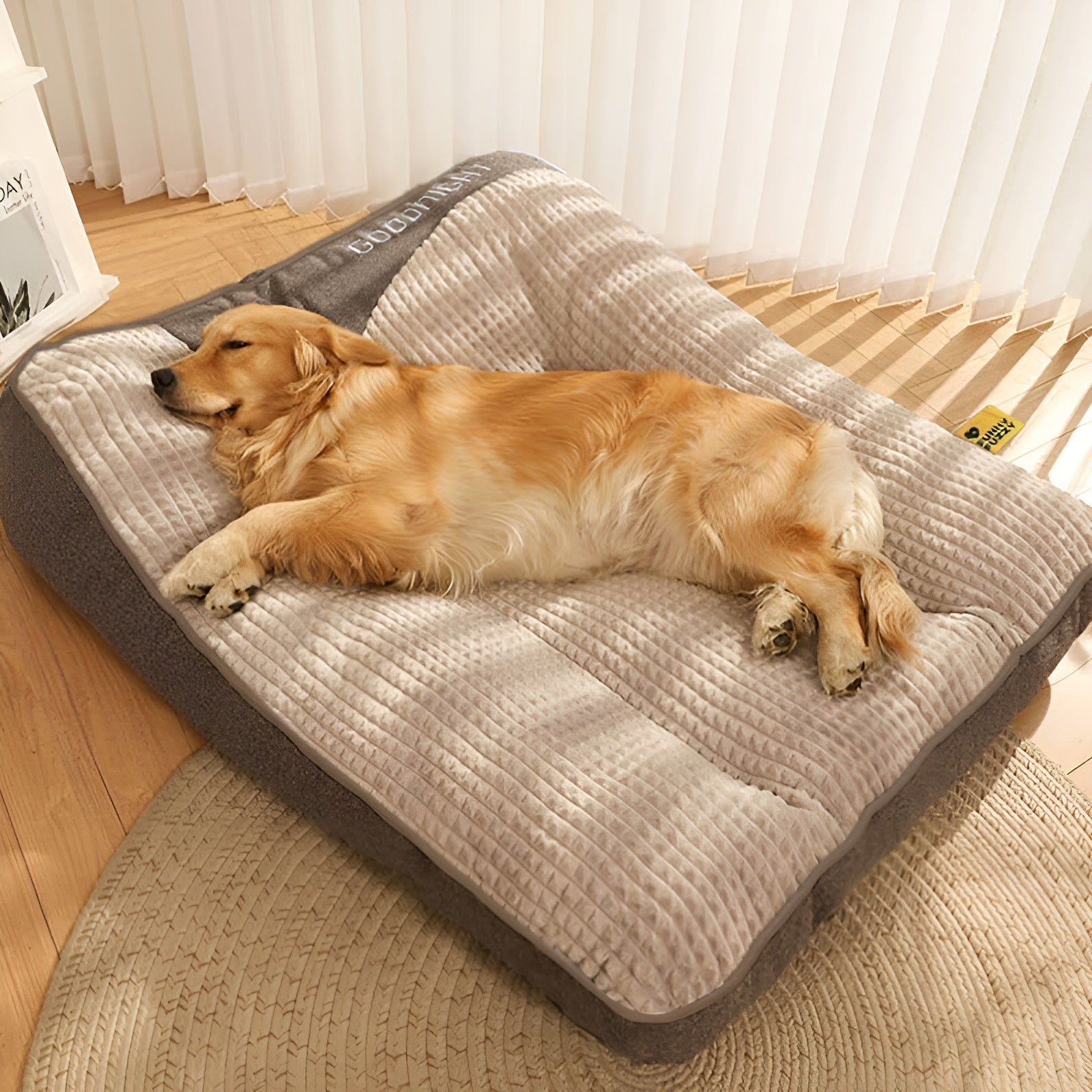CushionPaws – Orthopaedic Dog Bed with Headrest for Ultimate Comfort and Support