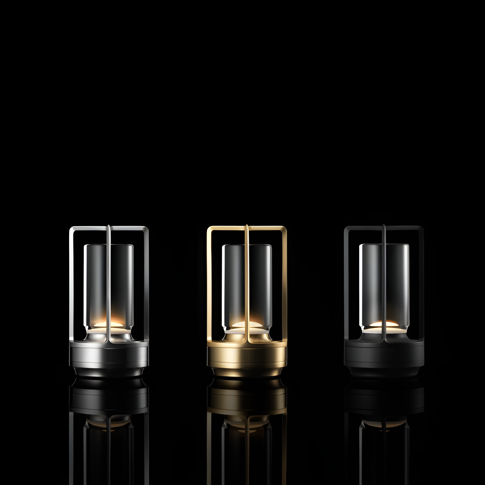 LumoForge – Modern Iron Table Lamp Portable Rechargeable LED Light