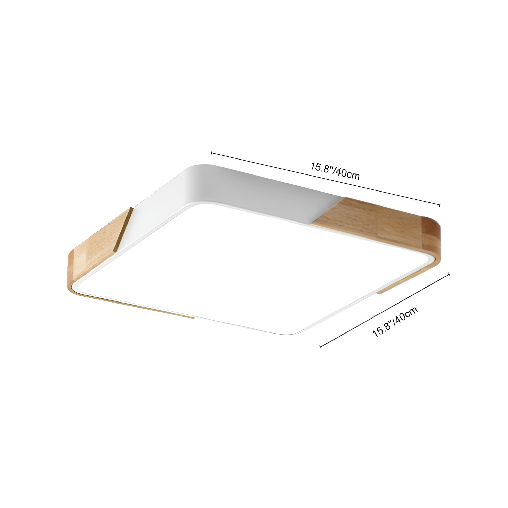 LumaForm – Modern Rectangle LED Flush Mount Ceiling Light with Remote