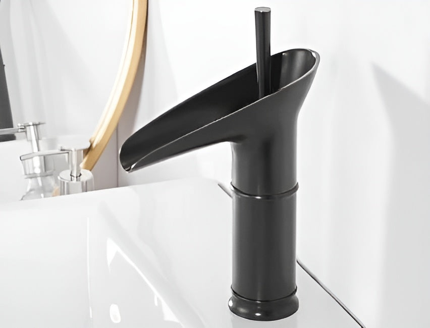 AquaHeritage – Antique Brass Waterfall Bathroom Faucet a Luxury Basin Mixer Tap