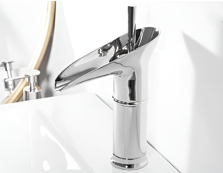 AquaHeritage – Antique Brass Waterfall Bathroom Faucet a Luxury Basin Mixer Tap