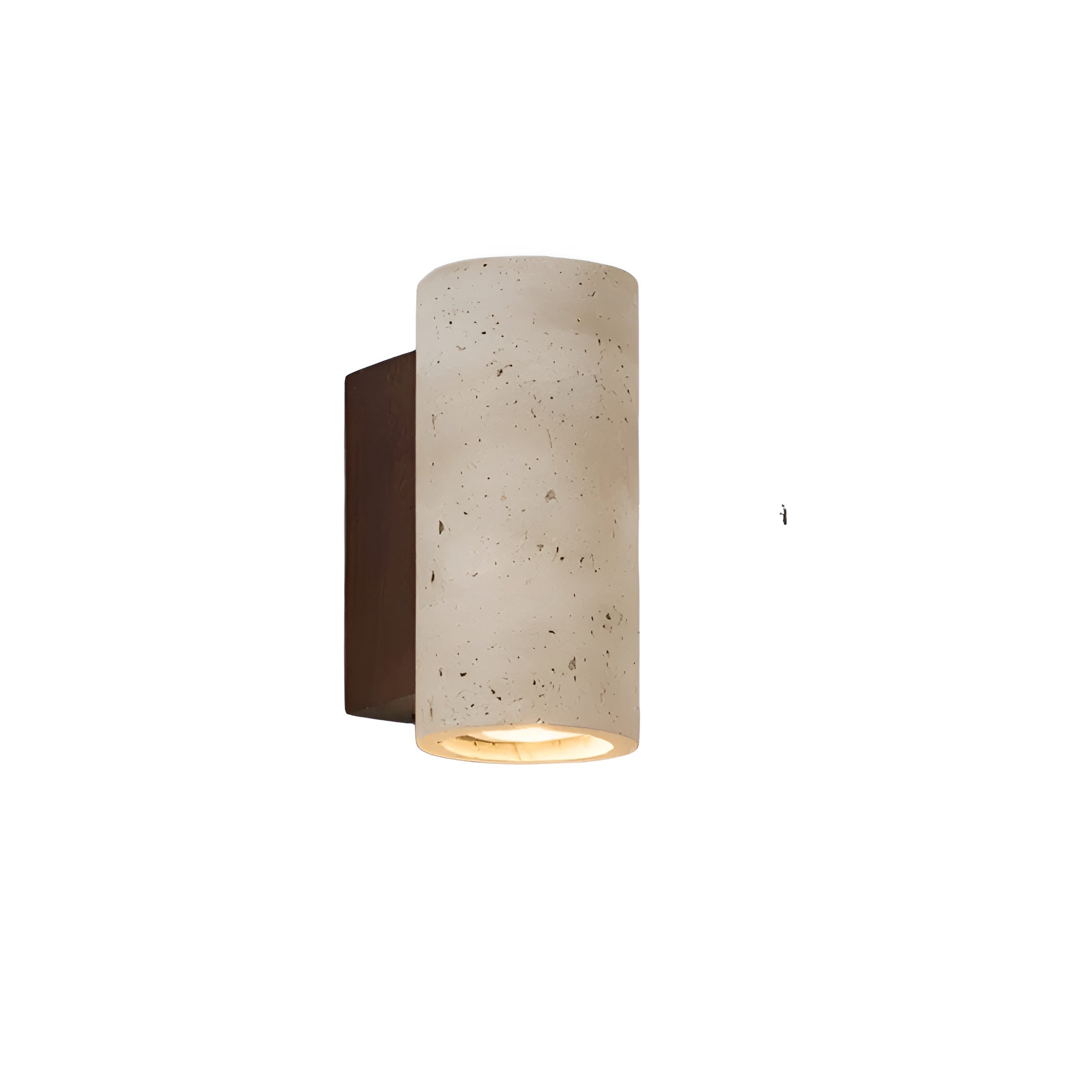 LumiStone – Travertine Wall Lamp with Warm Dual LED Light