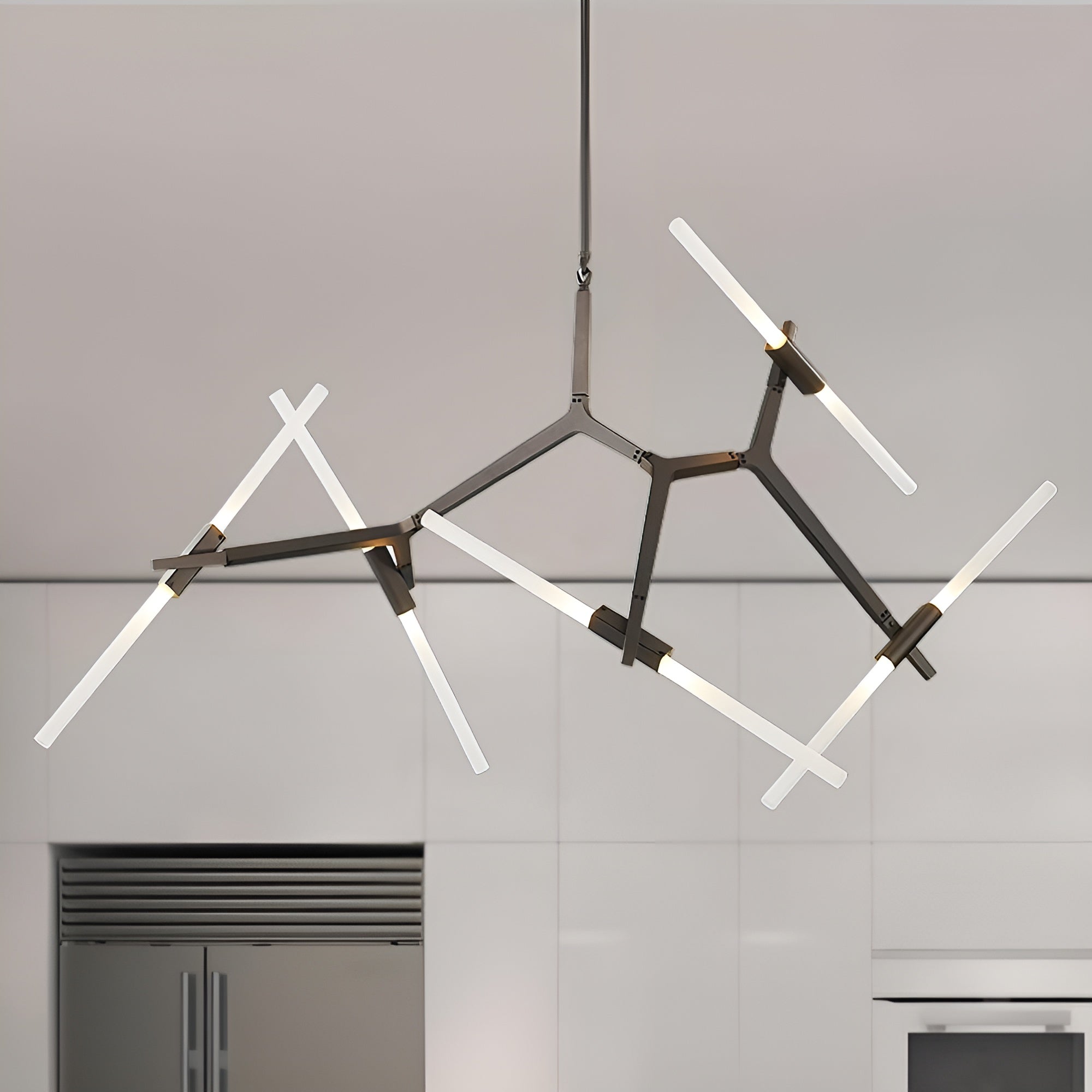 BranchLume – Lighting Modern Mid-Century 10-Light Glass Branch Chandelier