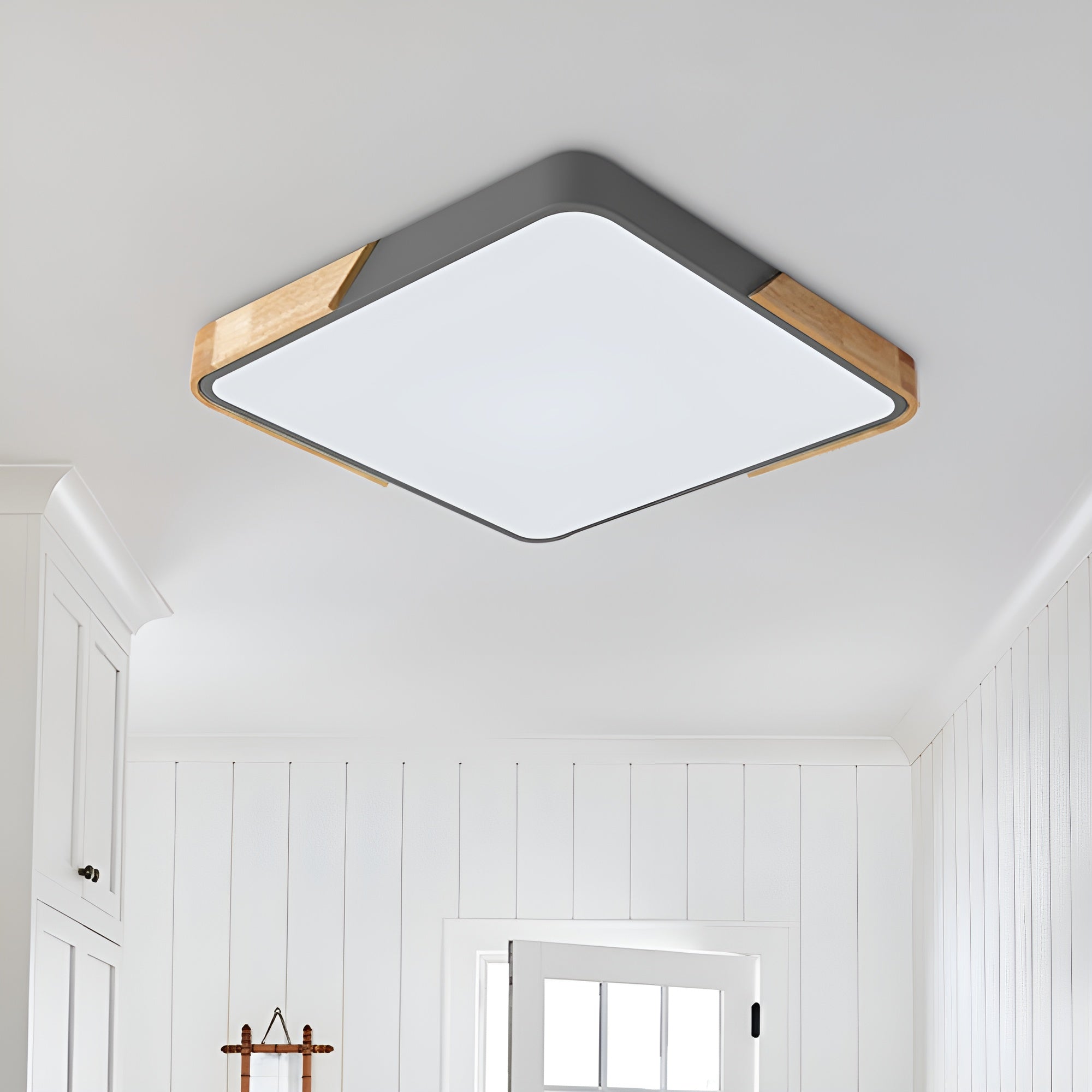 LumaForm – Modern Rectangle LED Flush Mount Ceiling Light with Remote