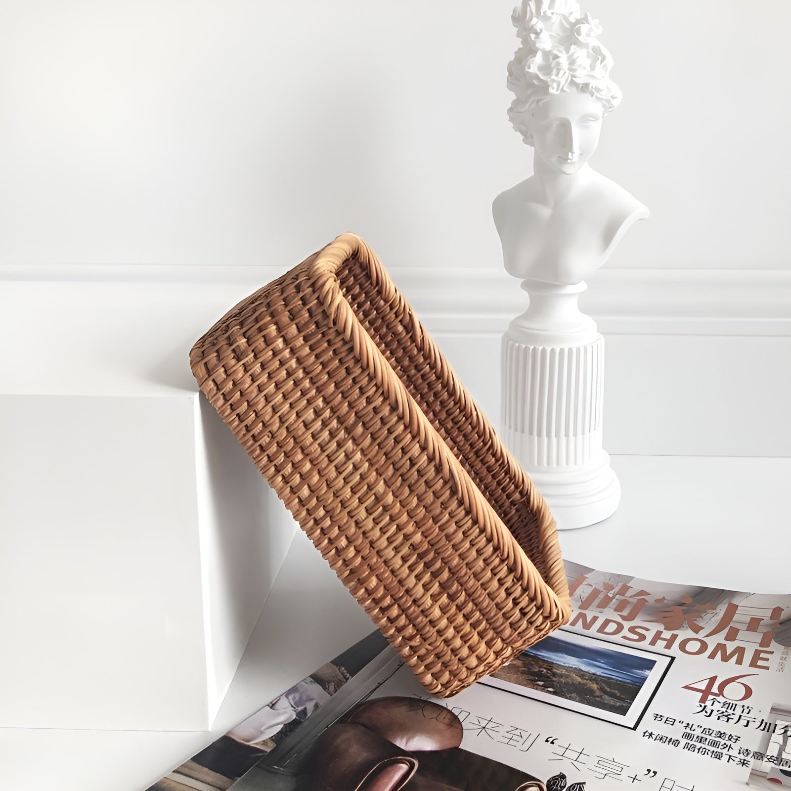 Verdane – Handwoven Rattan Storage Basket for Natural Home Organization